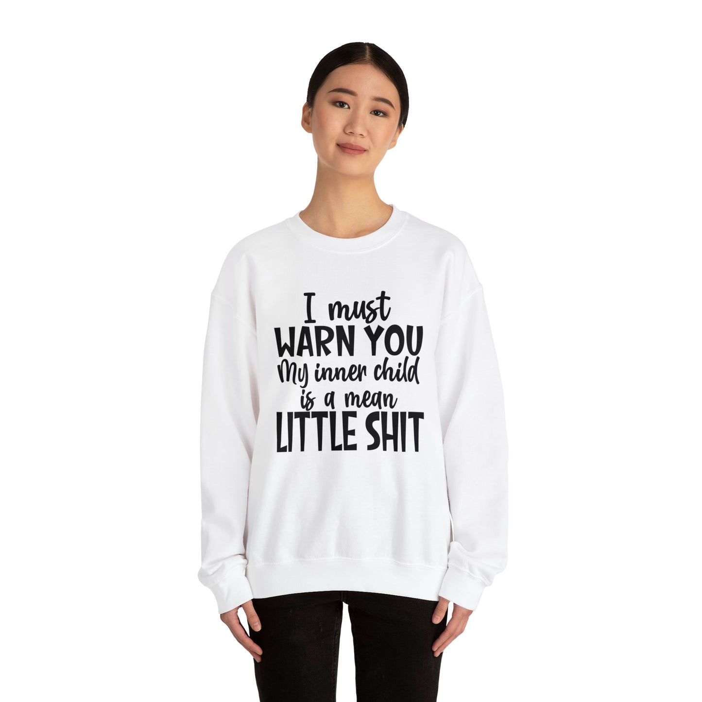 Inner Child Is A Mean Little Shit Heavy Blend™ Crewneck Sweatshirt