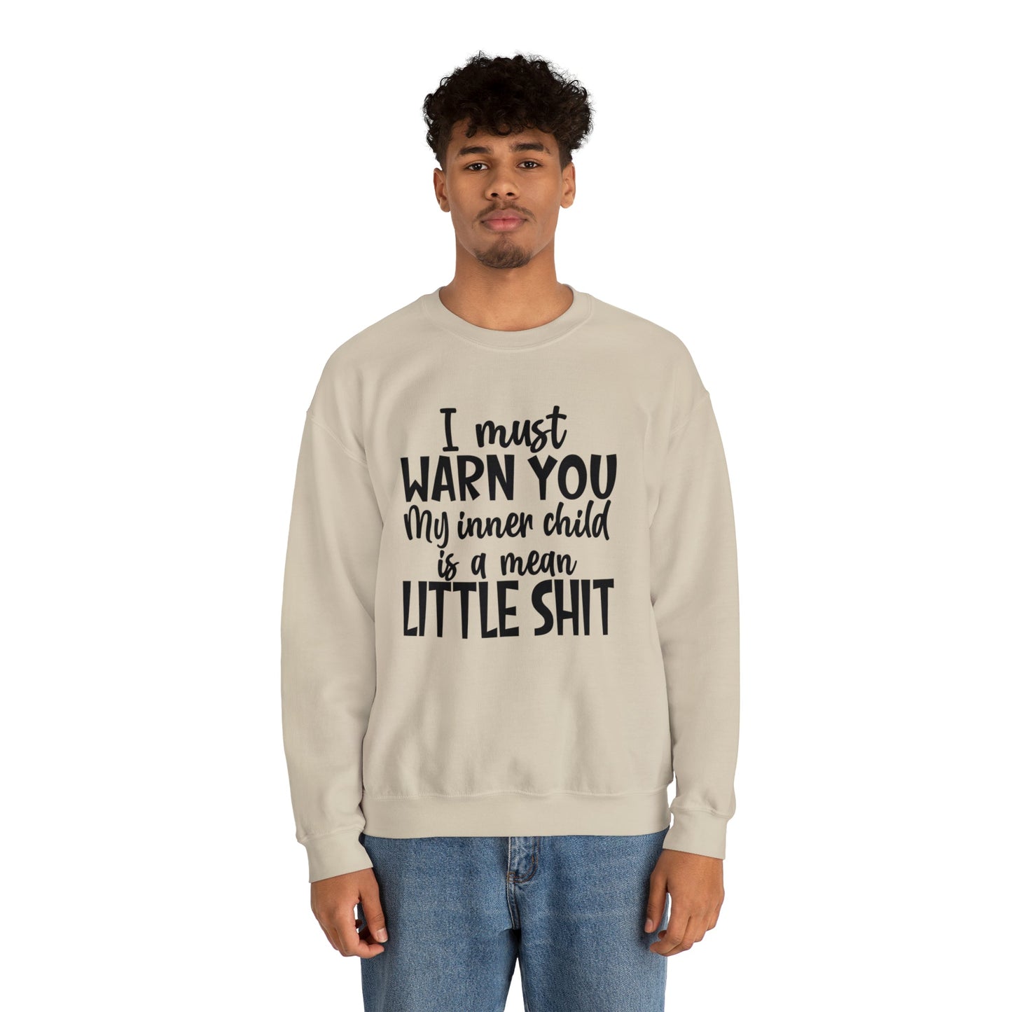 Inner Child Is A Mean Little Shit Heavy Blend™ Crewneck Sweatshirt