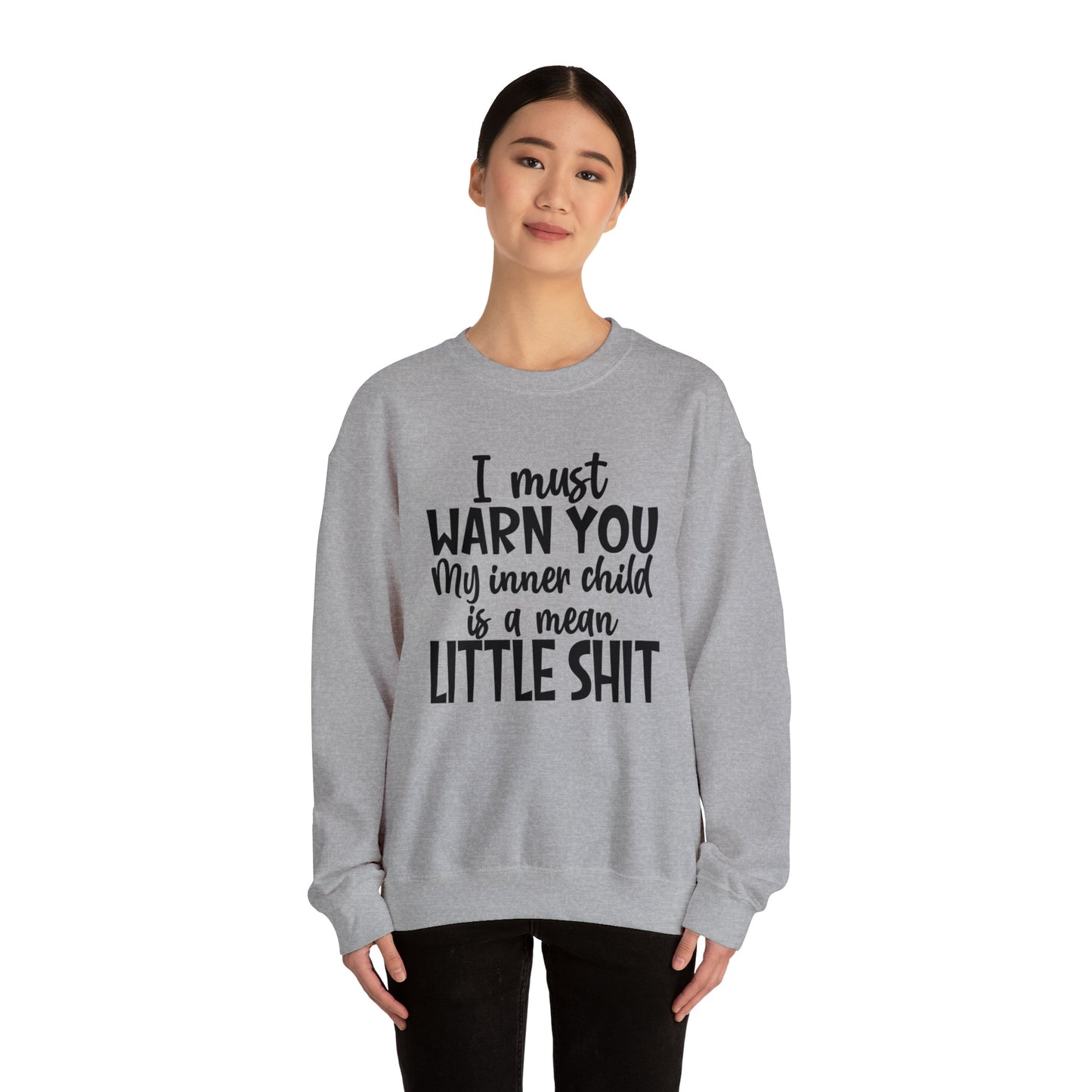 Inner Child Is A Mean Little Shit Heavy Blend™ Crewneck Sweatshirt